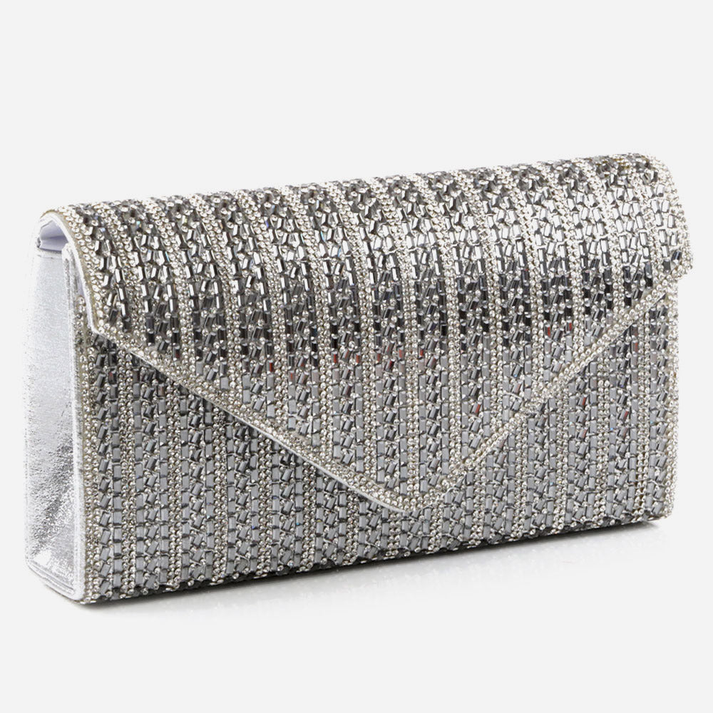 Womens Evening Clutch Bag Wedding Handbag Prom Purse Sparkly Bridal Party Bags Diamante Birthday Gifts for Her
