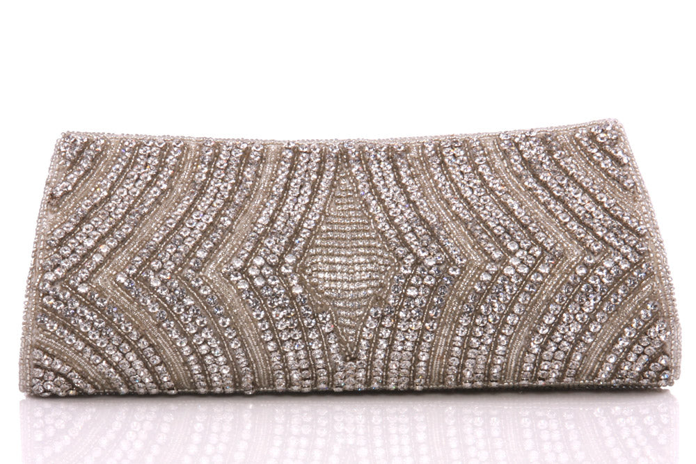Womens ‘Samur’ Sequins Adorned Bridal Handbag