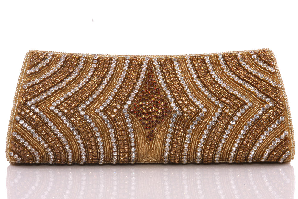 Womens ‘Samur’ Sequins Adorned Bridal Handbag