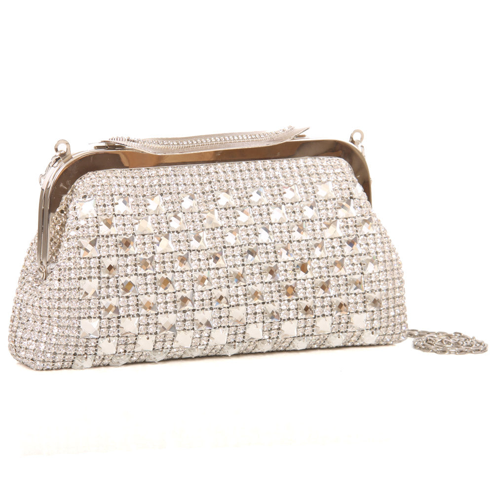 Women ‘Becky’ Diamante Embellished Evening Clutch Bag