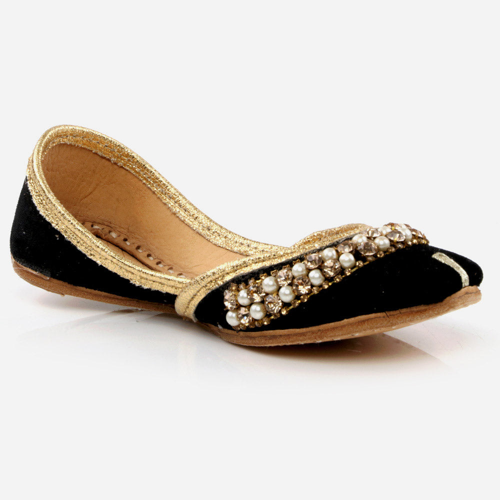 Shalimar Baby Infants Crystals Diamantes Traditional Indian Handmade Leather Khussa Jutti Mojari Children Pumps Shoes Size 1-13 UK Child