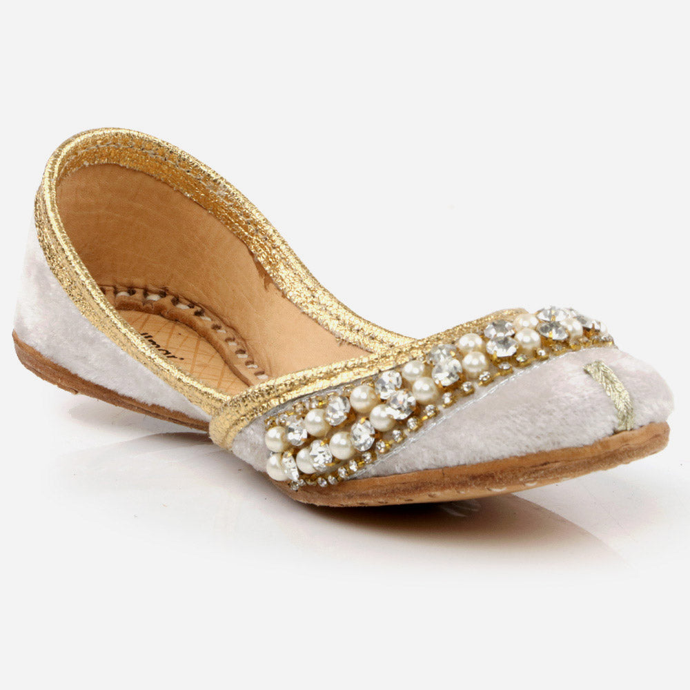 Shalimar Baby Infants Crystals Diamantes Traditional Indian Handmade Leather Khussa Jutti Mojari Children Pumps Shoes Size 1-13 UK Child