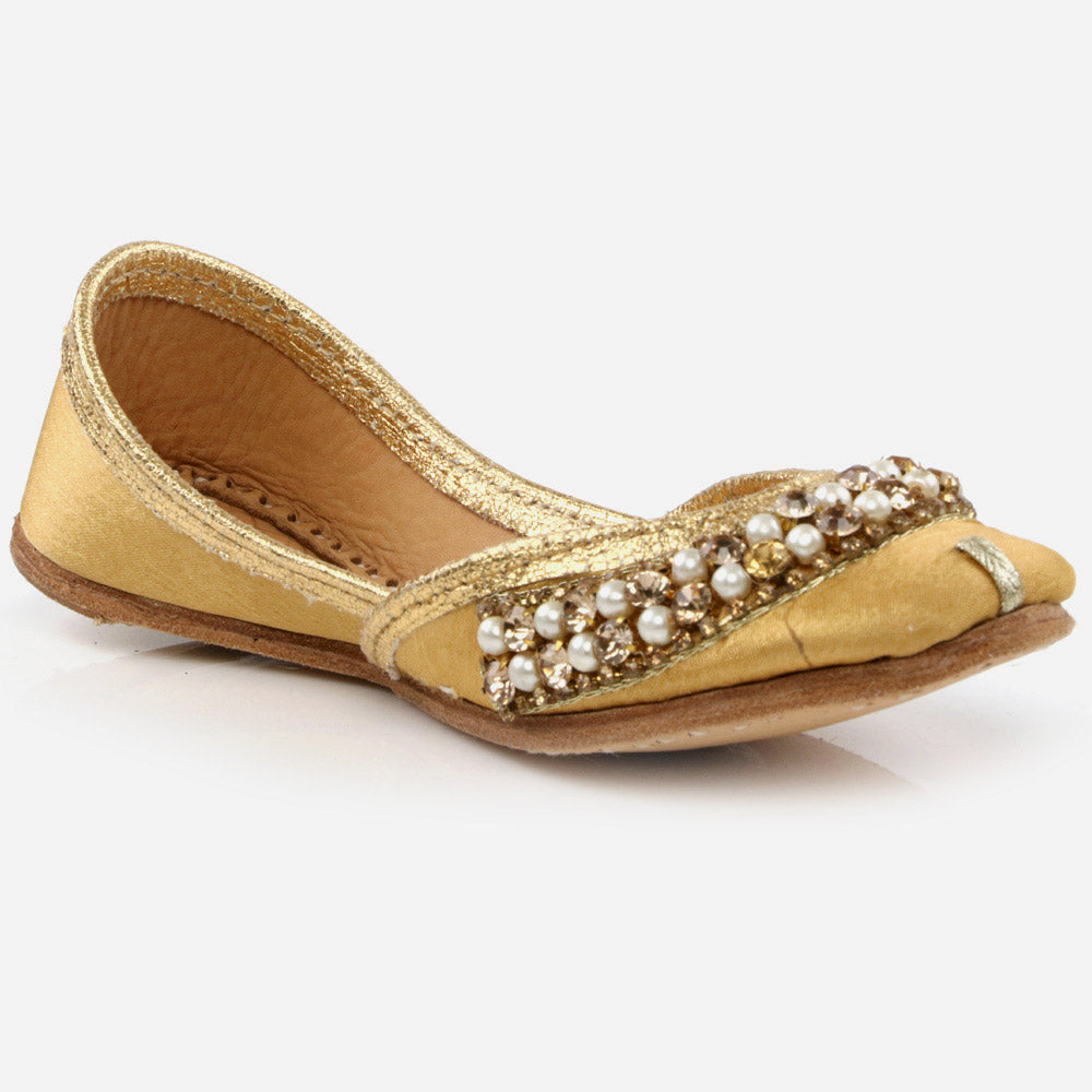 Shalimar Baby Infants Crystals Diamantes Traditional Indian Handmade Leather Khussa Jutti Mojari Children Pumps Shoes Size 1-13 UK Child