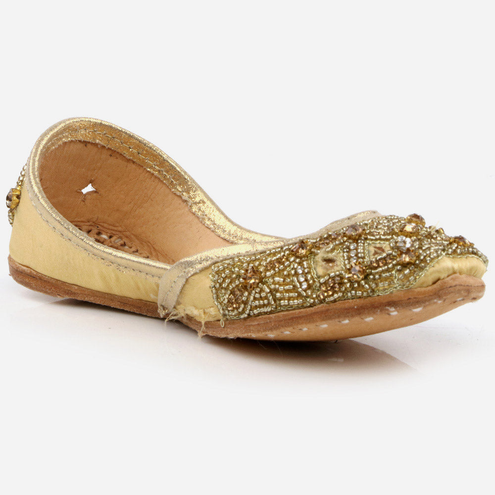 Shalimar Baby Infants Crystals Diamantes Traditional Indian Handmade Leather Khussa Jutti Mojari Children Pumps Shoes Size 1-13 UK Child