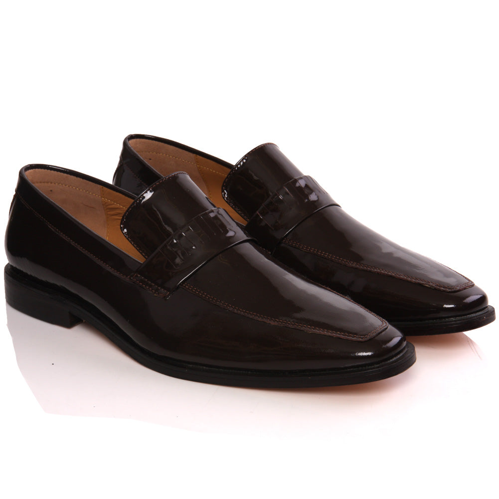 Mens ‘Rassie’ New Fashion Pointy Toe Slip-on Smart Dress Shoes Leather