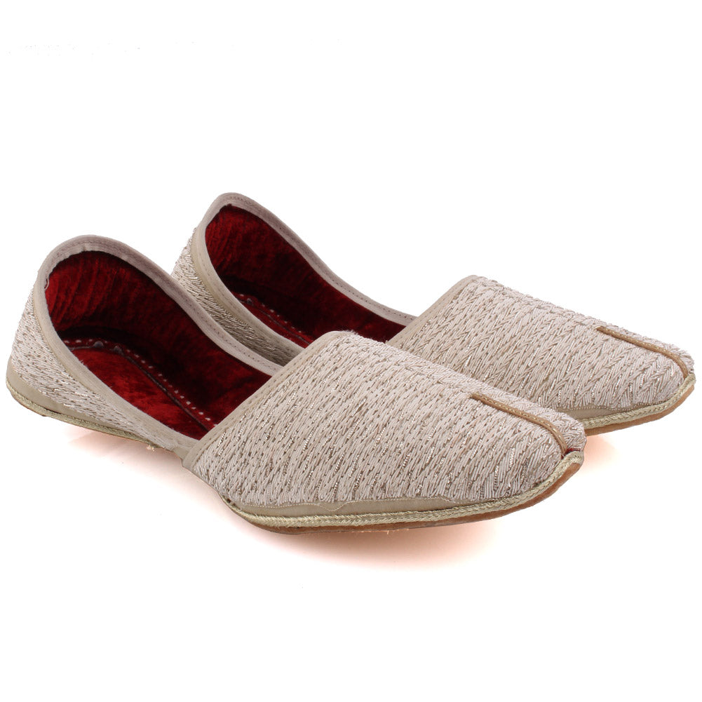 Mens 'Mesahq' Threadwork Leather Groom Khussa