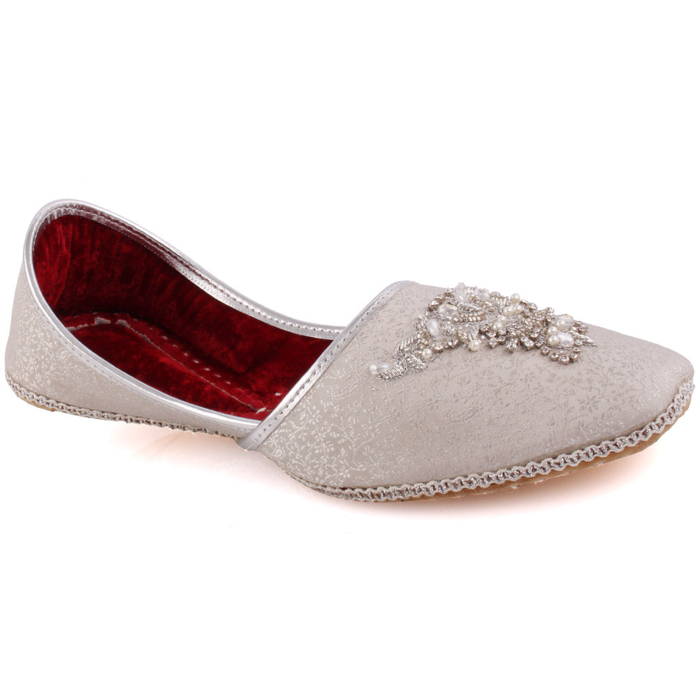 Mens ‘Egner’ Adorned Leather Flat Indian Khussa