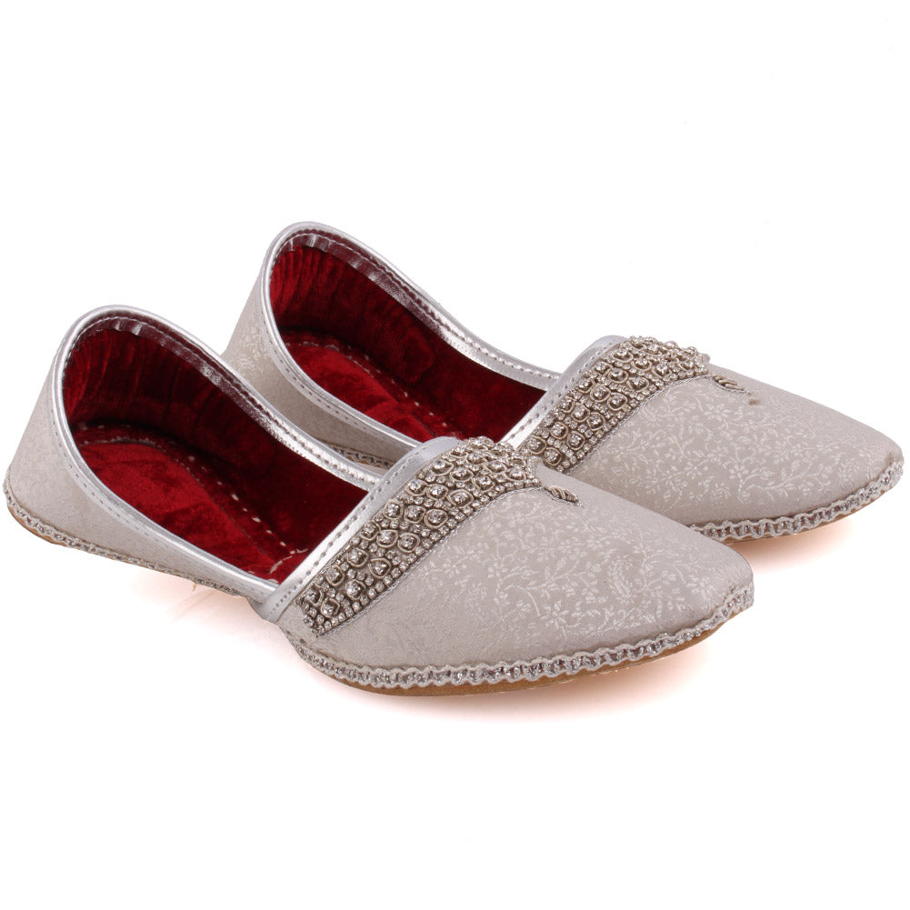 Mens ‘JAX’ Adorned Leather Flat Indian Khussa