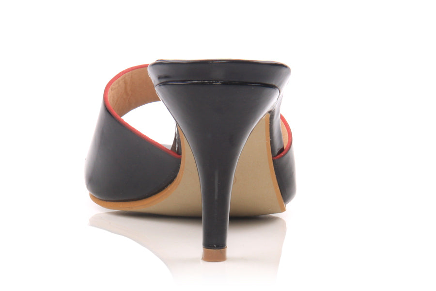 Womens 'Ciel' Simple Slip on Heel Sandals