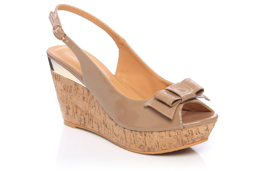 Womens Peep-toe Wedge Sandal