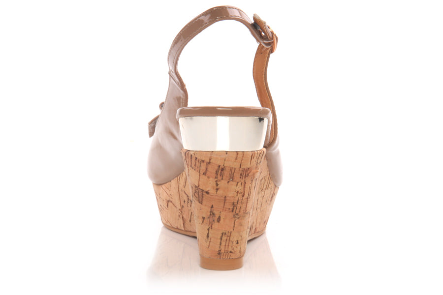 Womens Peep-toe Wedge Sandal