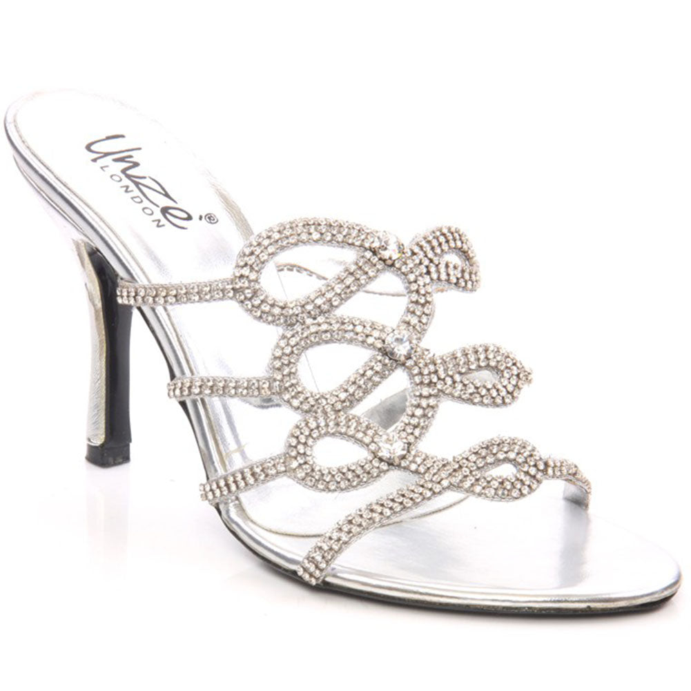 Women Slip On 'Viennese' Heel Sandals