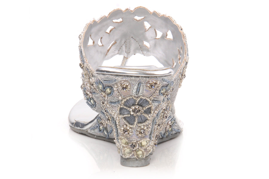 Women Evening Heeled Slip Ons